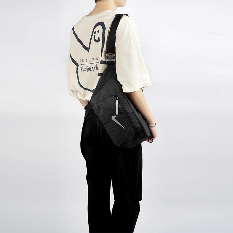 New Nike Fabric One Shoulder Crossbody Bag, Sling Bag, Fanny Pack Regular Unisex Black DN8114-010