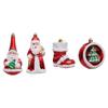 Plastic Christmas Tree Ornament Santa Claus Christmas Decorations Christmas Gifts Boxes Pendant