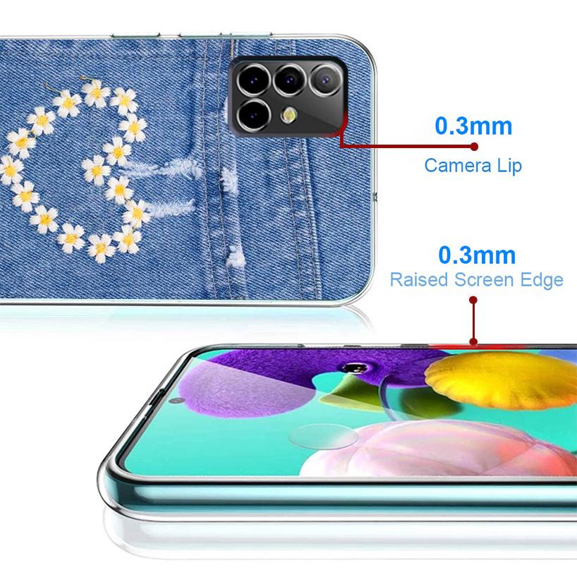 Jeans Cowboy Denim Printed Phone Case For Samsung Galaxy A17 A37 A57 A16 A26 A36 A56 A15 A25 A35 A55 A14 A24 A34 A54 A13 A23 A33