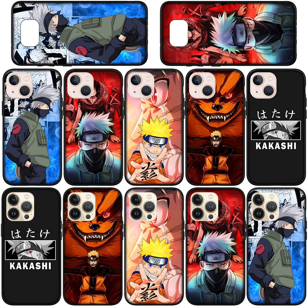 For Samsung Galaxy S24 S23 iPhone 16 15 14 Xiaomi Redmi Note 13 12 11 10 8 Plus 9 Pro Max X XR 14C Phone Case Comics Kakashi Naruto OPPO Huawei Cover