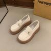 2025 new Mary Jane platform British small leather shoes loafers women's casual fashion versatile soft-soled single shoes