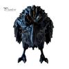 Niche Style Gothic Decor 3D Printed Crow Ornament, Realistic Black Raven Bird Figurines Figurine, Halloween Theme Statues for Bookshelf Desktop