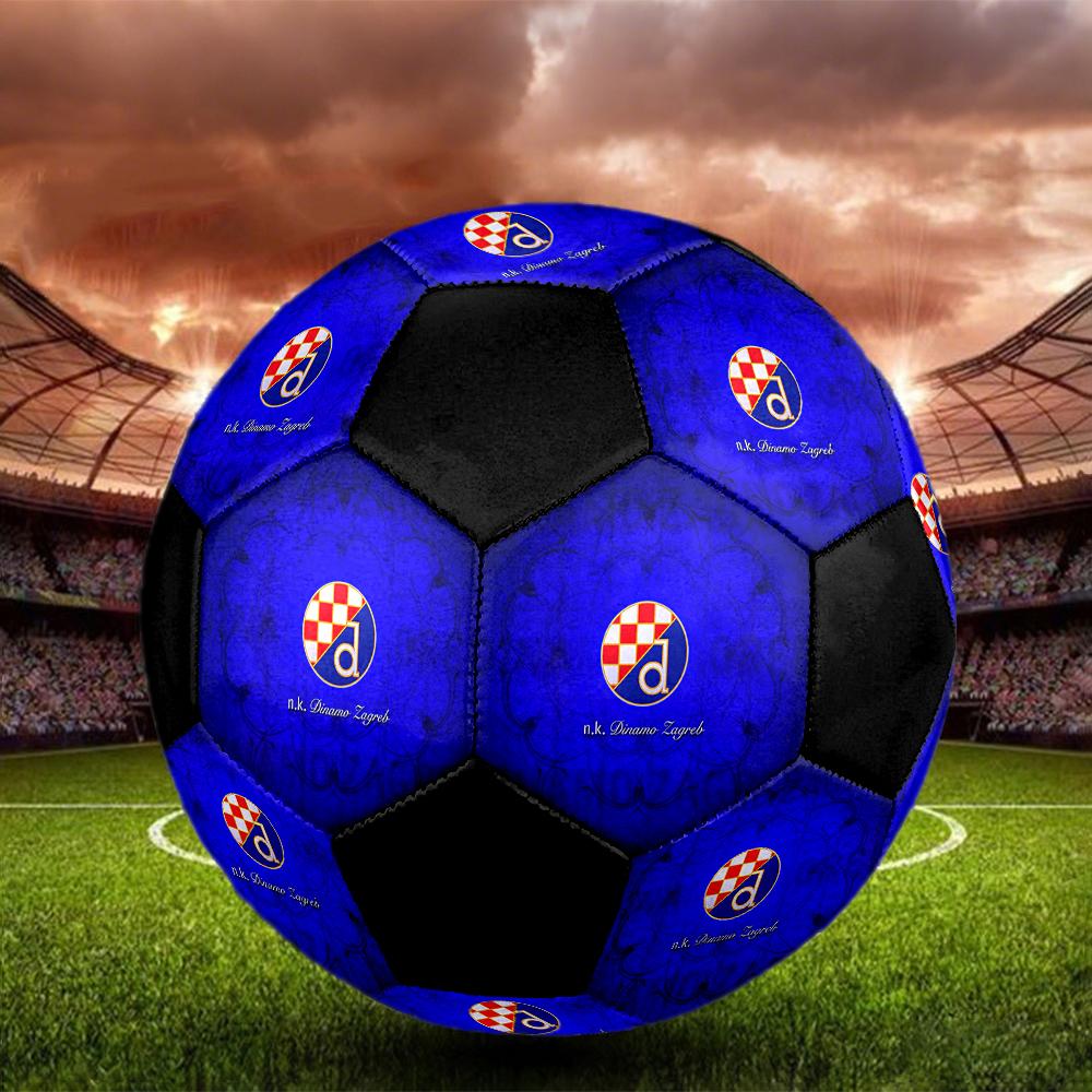 SIZE 5 GNK Dinamo Zagreb Soccer Ball Colorful All Ages Machine Stitched PVC Competition Ready Durable High-Bounce