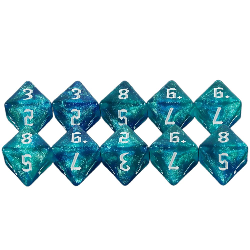 Mixed Colored Dice Polyhedral Dice D8 Dice for DND Boardgame, Educational Accessories Gaming