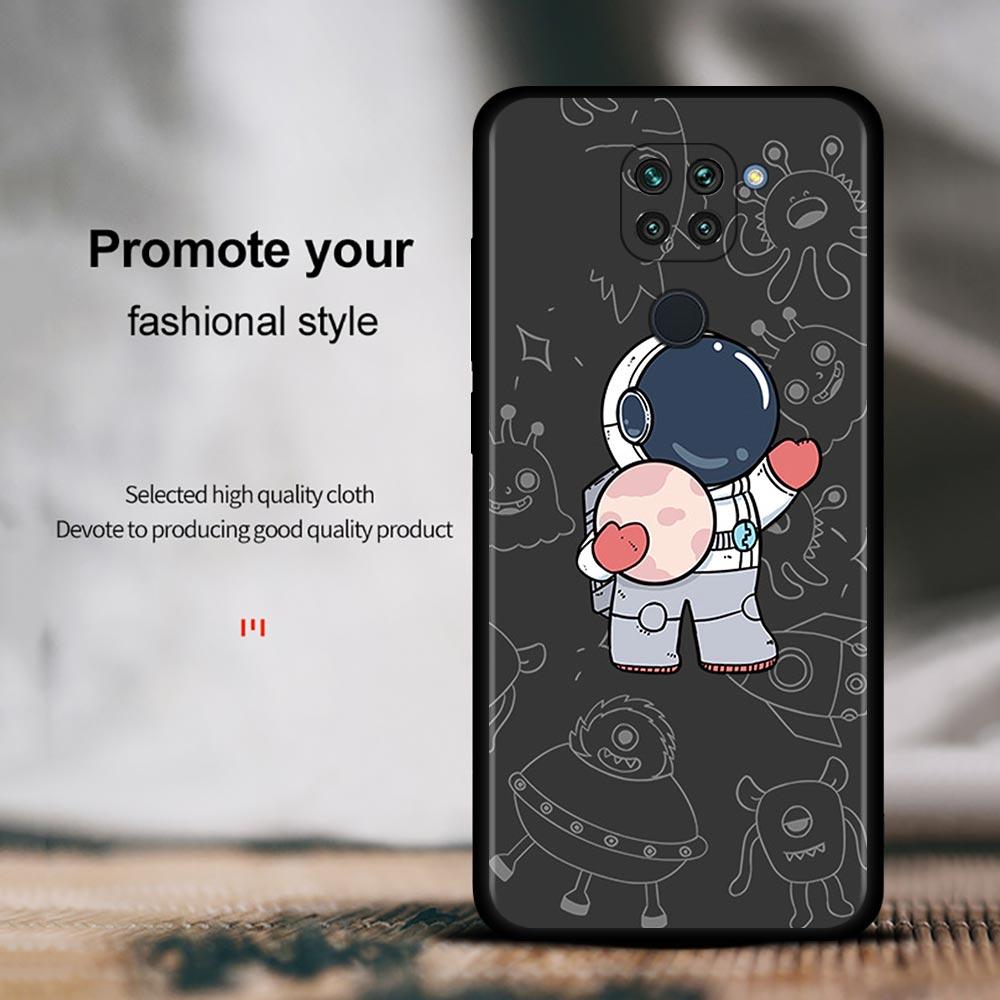 Niedlichen Cartoon Stern Planet Astronaut Fall Für Xiaomi Redmi Hinweis 10 9 9s 9T 8 8T 7 Pro Max 5G Abdeckung Für Redmi K40 9 9A 9C 9T Shell