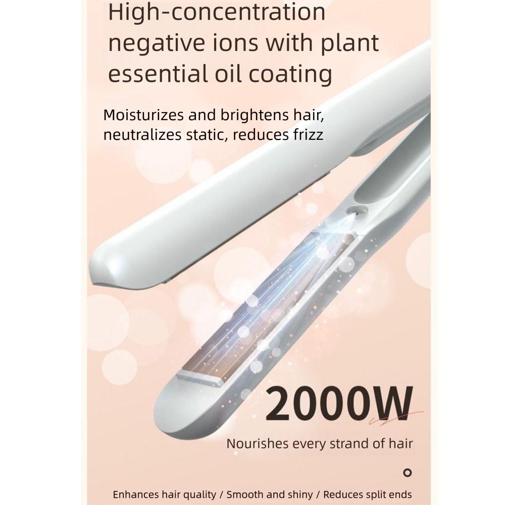 Quickly Heating Electric Hair Curler 2 in 1 Portable Flat Hair Iron  Fine Soft Short Hair