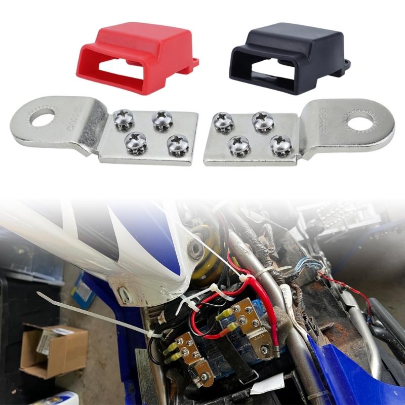 2340 Battery Terminal Mount Marine Spare Parts Positive and Negative for RVs 32V 100A Tin-plated Copper BusBars
