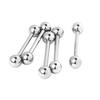 5pcs 316L Stainless Steel Tongue Nipple Barbell Ring Body Jewelry