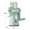 Desirable by a Professional Rotary Slicer with 5 Replacement Vegetable Stainless Steel Adjustable Multifunctional Slicer Set [Supervised Chef] 5-in-1