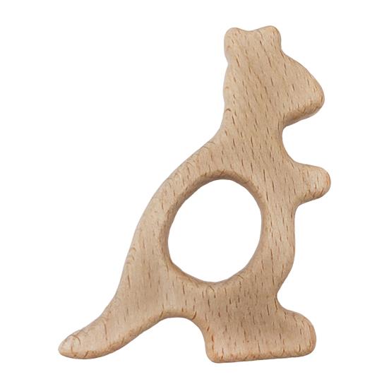 Drewniane Gryzaki dla Niemowląt Naturalne Bukowe Gryzaki dla Niemowląt Edukacyjne Pierścienie do Gryzienia w Kształcie Zwierzątek