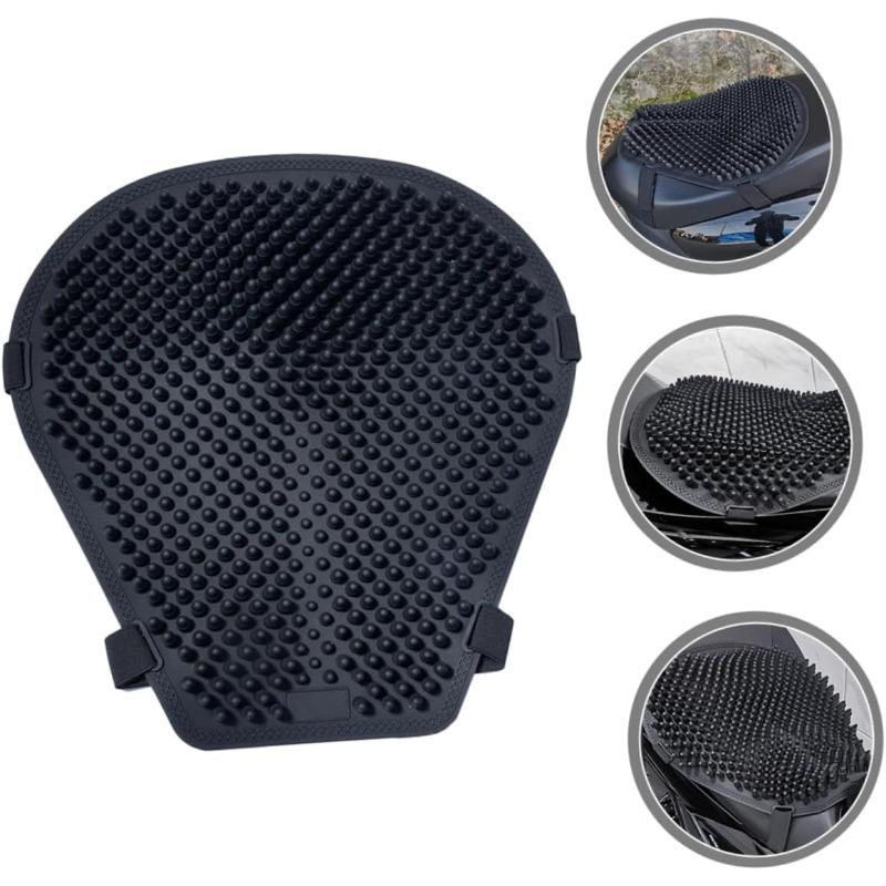Ergonomic Motorbike Seat Pad Breathable Silicone Cover Thickened Pressure Relief Saddle Protector Comfort Riding Gear