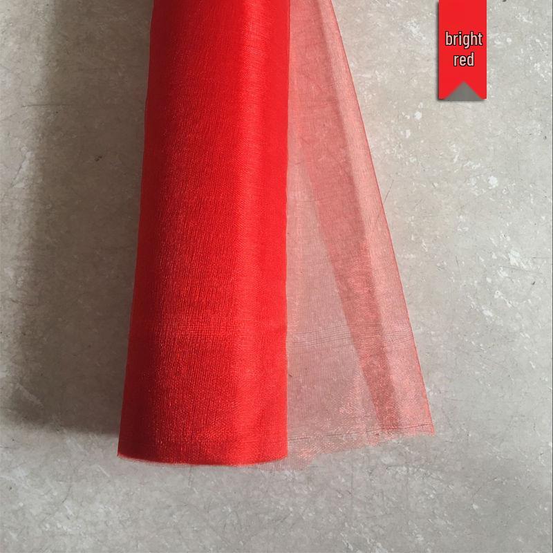 Wedding Stair Railing Gauze Drapes and Floral Decorations Set