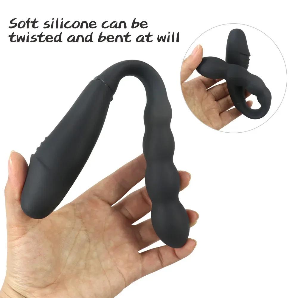 Wireless Control U-shaped Dildo G Spot Vagina Clit Anal Massage Double Headed Vibrators Adult 18 Sex Products Sex Toys for Women