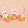 20/50Pcs Cute Rabbit Carrot Paper Cookie Candy Box Gift Packing Boxes Easter Party Supplies Kids Birthday Baby Shower Decoration