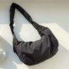 Chic Minimalist Crossbody Bag for Women Lightweight, Adjustable Strap, Solid Color Dumpling Shoulder Purse