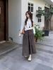 2025 Korean Retro Floral A-Line Skirt: Sweet, Gentle, High-Waisted, and Versatile
