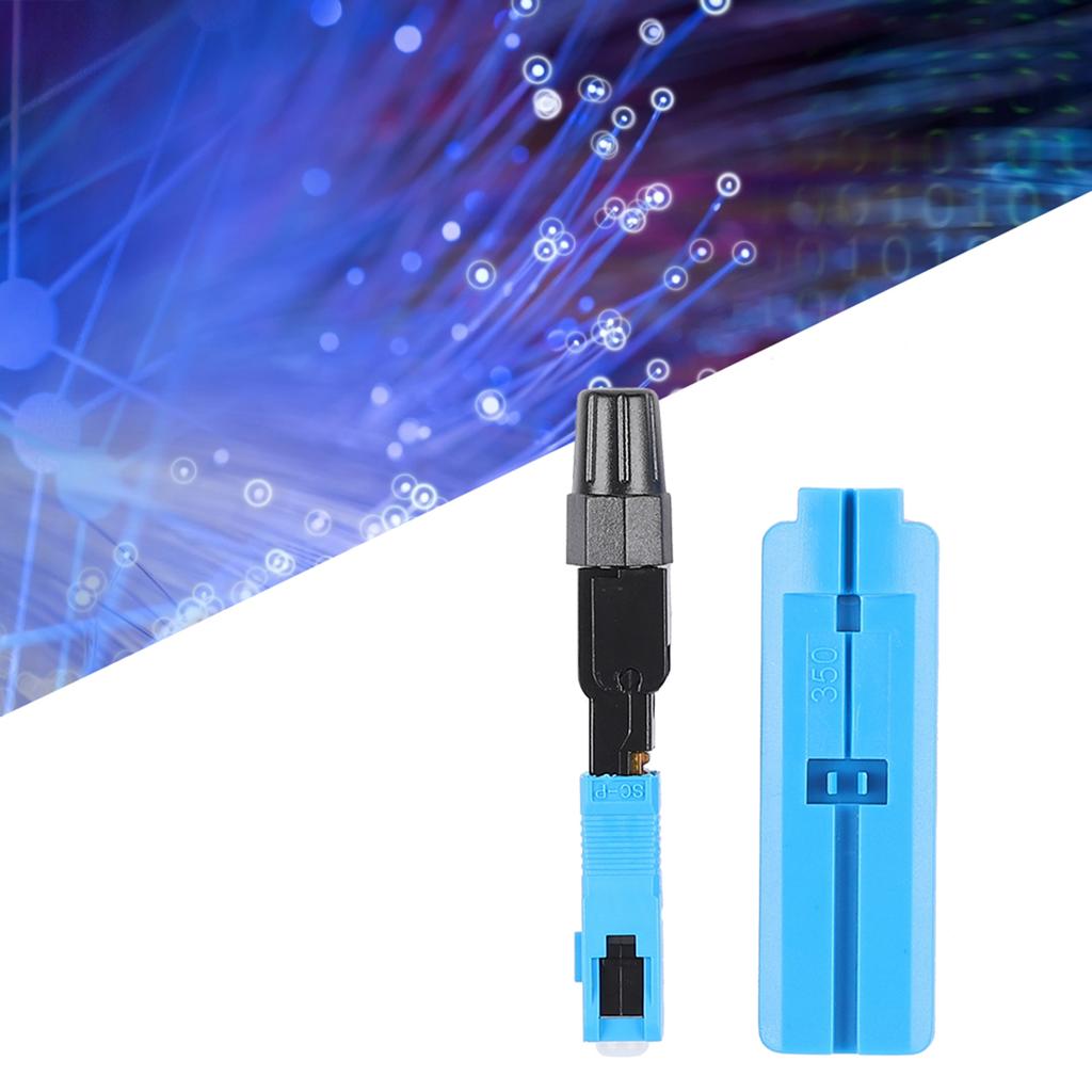 20Pcs Optic Fiber Quick Connectors Telecommunications Grade Embedded Reusable Sc UPC
