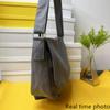 New Simple Canvas Bag Solid Color Single Shoulder Bag Crossbody Bag KTY