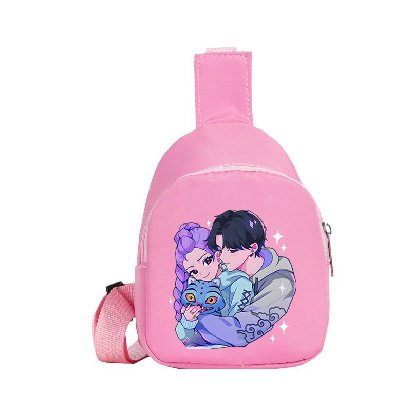 Casual Children'S Breast Bag Animation Cartoon Printing Fashion Boys And Girls Crossbody Bag Change Small Backpack