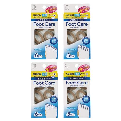 

Kokubo Industries Foot Care Bunion Pads for Toes (Medium Size / 6 Pads x 4 Packs) Bunion Pads, Antibacterial, Made in Japan, C-783