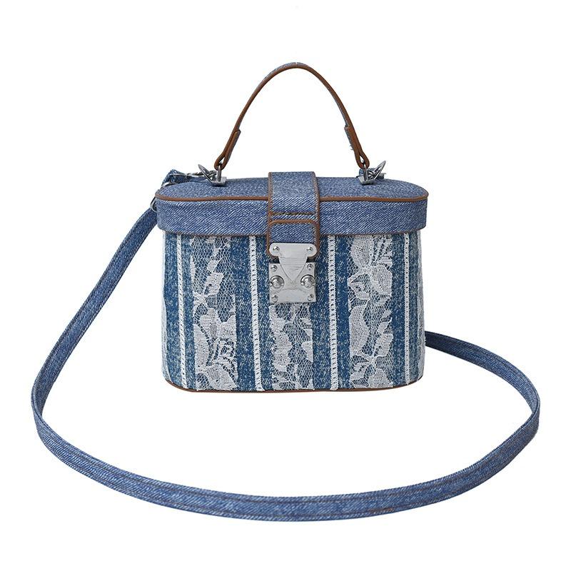 Niche High-end Hand Carry Box Bucket Bag Women's Autumn and Winter New Crossbody Fashion Shoulder Bag