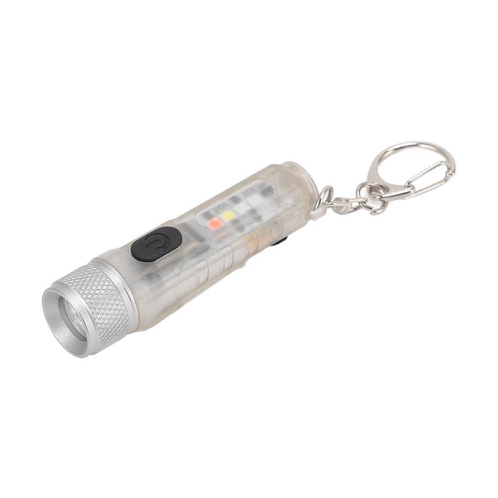 Strong Light Mini Keychain Flashlight Outdoor Portable Super Bright Multifunction LED Flashlight USB Rechargeable