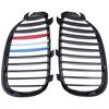 2Pcs Car Front Bumper Center Hood Kidney Grille Racing Grill for BMW 5-Series E60/E61 M5 2004 2005 2006 2007 2008 2009 2010 2011