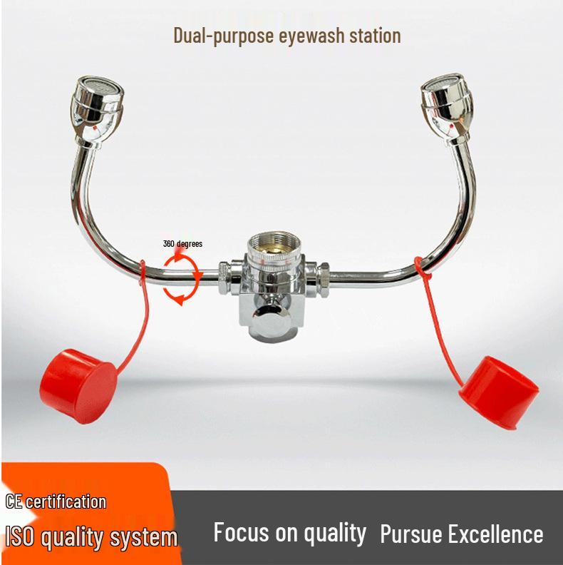 Tragbarer Dual-Use Augenspülhahn für Labor: Desktop & Handheld