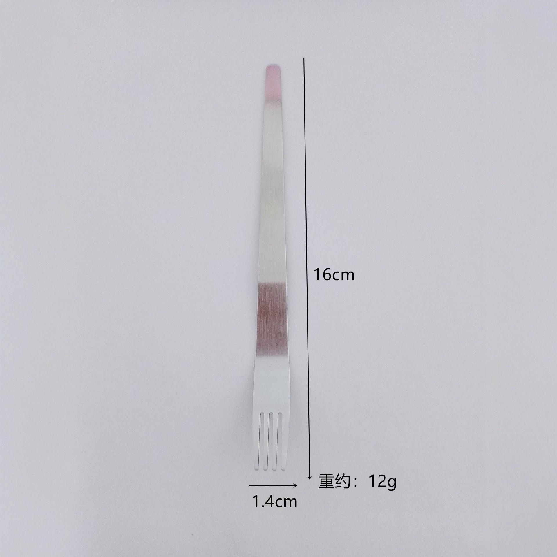 

Кухонная специальная фруктовая вилка из нержавеющей стали, утолщенная вилка для десерта, торта, лунного пирога, пик для салата, фруктов для дома, ресторана, ежедневного использования
