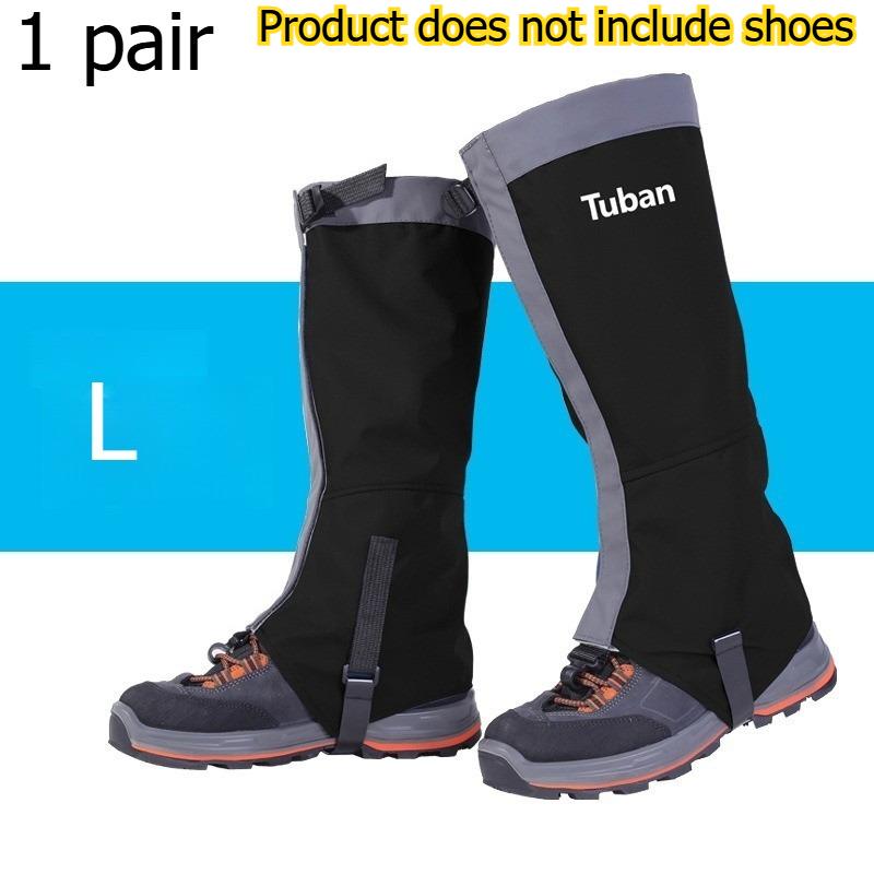 

1 Pair Outdoor Leg Gaiters Hiking Climbing Ski Leg Covers Waterproof Sandproof Boot Gaiters Mountain Trekking Leg Protection One Size