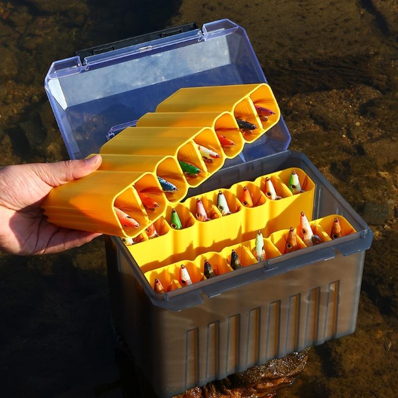 Přenosný dřevěný box na nástrahy na krevety Vodotěsný Organizér na rybářské nástrahy Nízká hmotnost Box na rybářské náčiní Snadno přenosný
