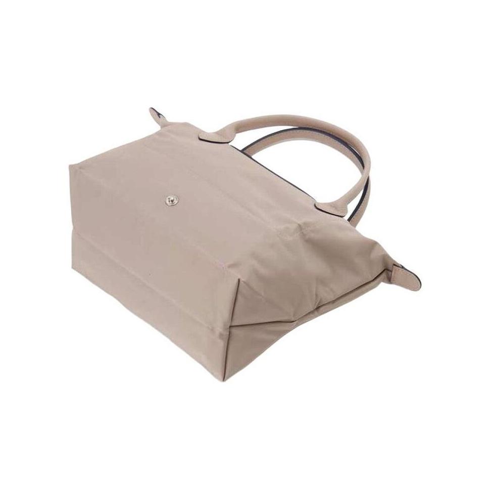 Longchamp Le Pliage 23 Short Handle Foldable Polyurethane Leather Canvas Tote Bag Women tote bags Pink 1621619566