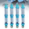 RC Shock Damper Shock Absorber 100mm Metal Shock Absorber Set of 4 with Spare Spring for SCX10D90 110 RC Crawler, 15mm Diameter, 3mm Opening