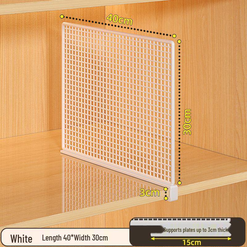 Punch-Free Cabinet & Wardrobe Divider - Multipurpose Storage & Organizer Rack