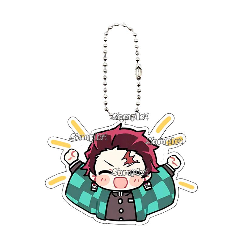 Cartoon Tsuyuri Kanawo Shinobu Excitement Fashion Anime Characters Acrylic Keychain Decor Charm Ornaments Car Key Ring Gifts Toy