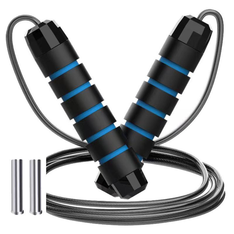 1 Set Anti-Tangling Steel Wire Jump Rope Adjustable For Skipping Fitness Workout Home Sport Training Equipment