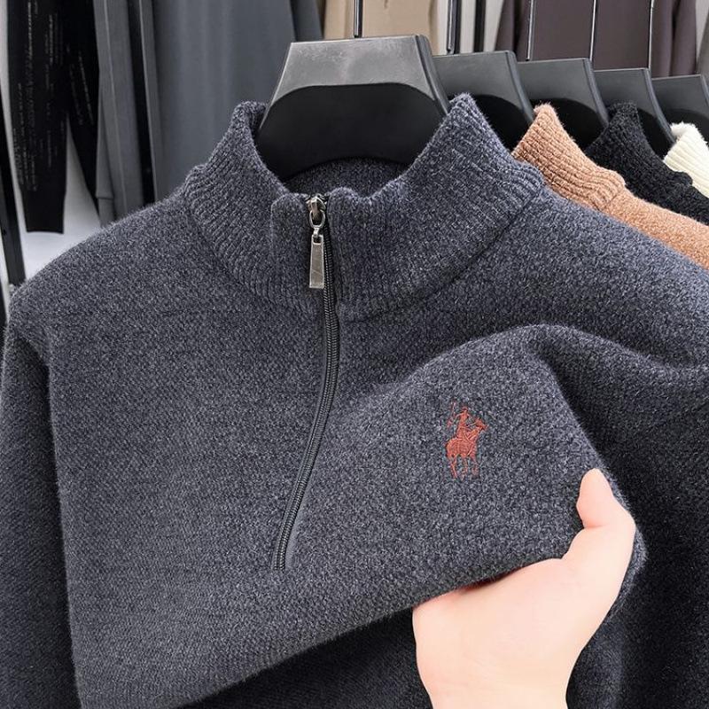 Men's Winter High Neck Knit Sweater