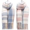 New Scarf Women's Winter Japanese and Korean Style All-match Plaid Warm Thickened Couple Scarf Student Shawl