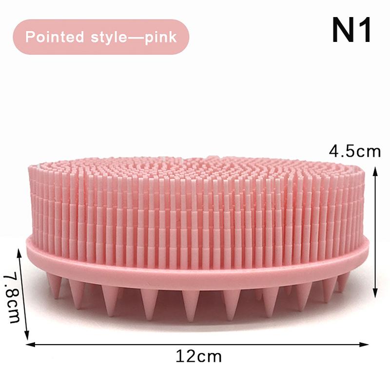 

Мягкая силиконовая щетка для тела, мытье ванны, душ, отшелушивание кожи, подходит для детского купания, шампунь, массажная щетка для лица, принадлежности для прямой поставки