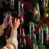 12PCS Velvet Bows Christmas Tree Bowknot Red Christmas Ribbon Bows DIY Crafts Xmas Gift Wrapping for Xmas Home Decoration