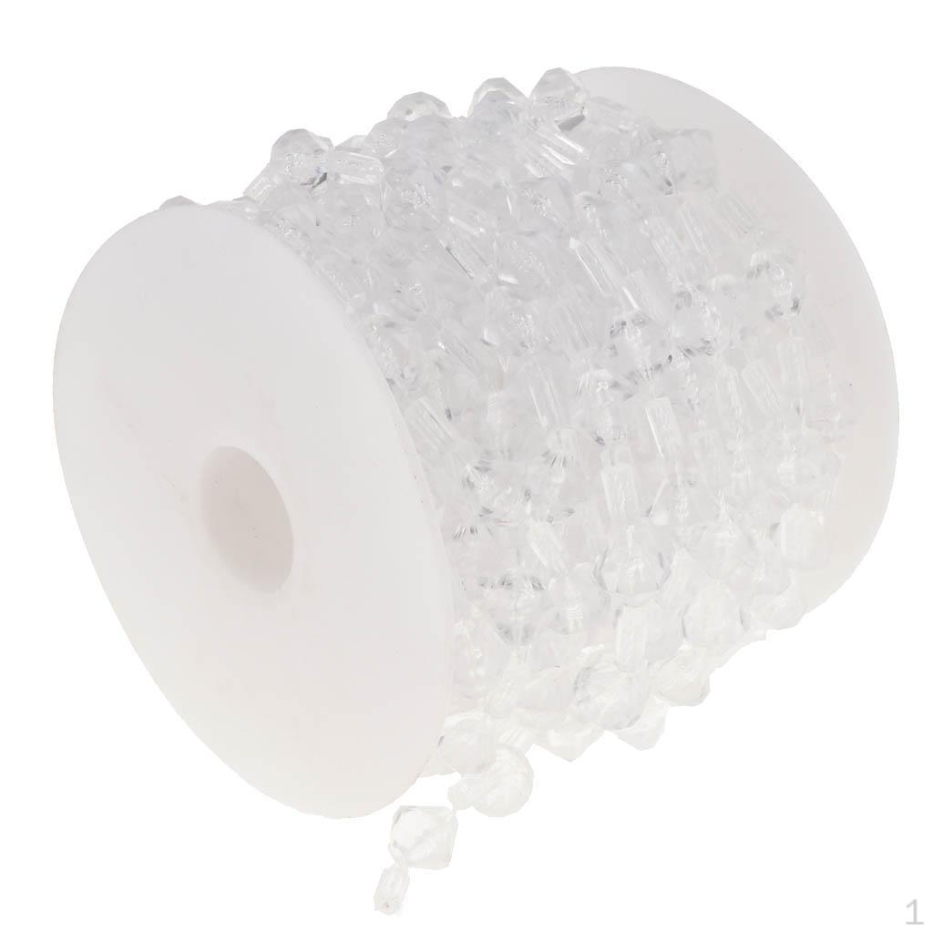 20 5m Wedding Christmas Acrylic Beads Strand