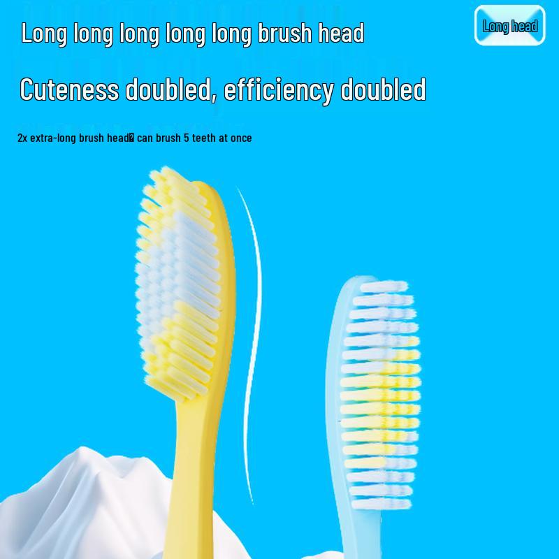 Canban Pingu Ultra-Miękkie Szczoteczki do Zębów z Długą Główką - 5 sztuk