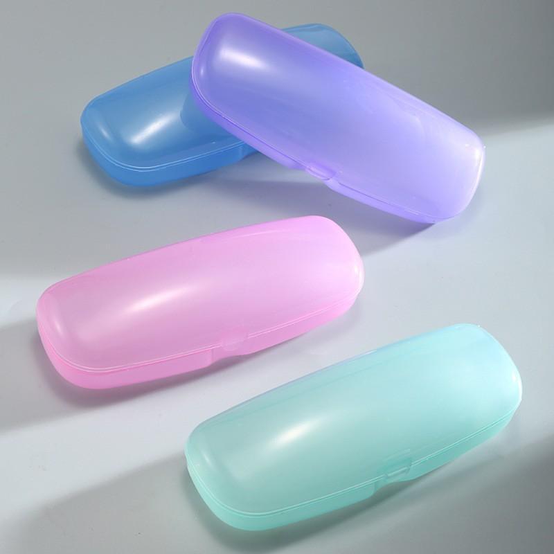 Transparent Eyeglasses Case Portable Plastic Glasses Case Storage Case Wear-Resistant Flip Cover Sunglasses Box For Elderly