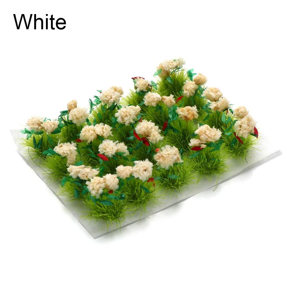 Miniature Flower Cluster Static Grass Tufts Sand Table Layout Scene Model Micro Landscape Decoration Crafts