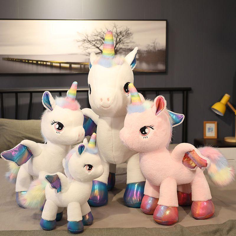 Charming Rainbow Unicorn Plush Toy For Kids Soft And Cute Stuffed Doll Gift