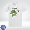 Nope Frog Kicking Crown Funny Meme Graphic T-Shirt