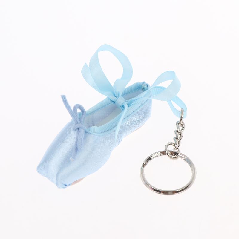 Mini Ballet Shoes Keychain Handmade Bag Pendant Cute Phone Lanyard Charm Lovely Accessory for Girls Daily Decoration Gift