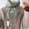 Luxus Australien Reine Schurwolle Schal Damen Mann Winter Designer Doppelseitige Maschen Strick Kaschmir Schal Damen Schal