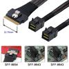 Cablecc Ultraport Slimline SAS Slim 8i To Dual 4i Mini SAS HD Cable PCI-E 4.0 SFF-8654 74-pin SFF-8643 PCI-Express