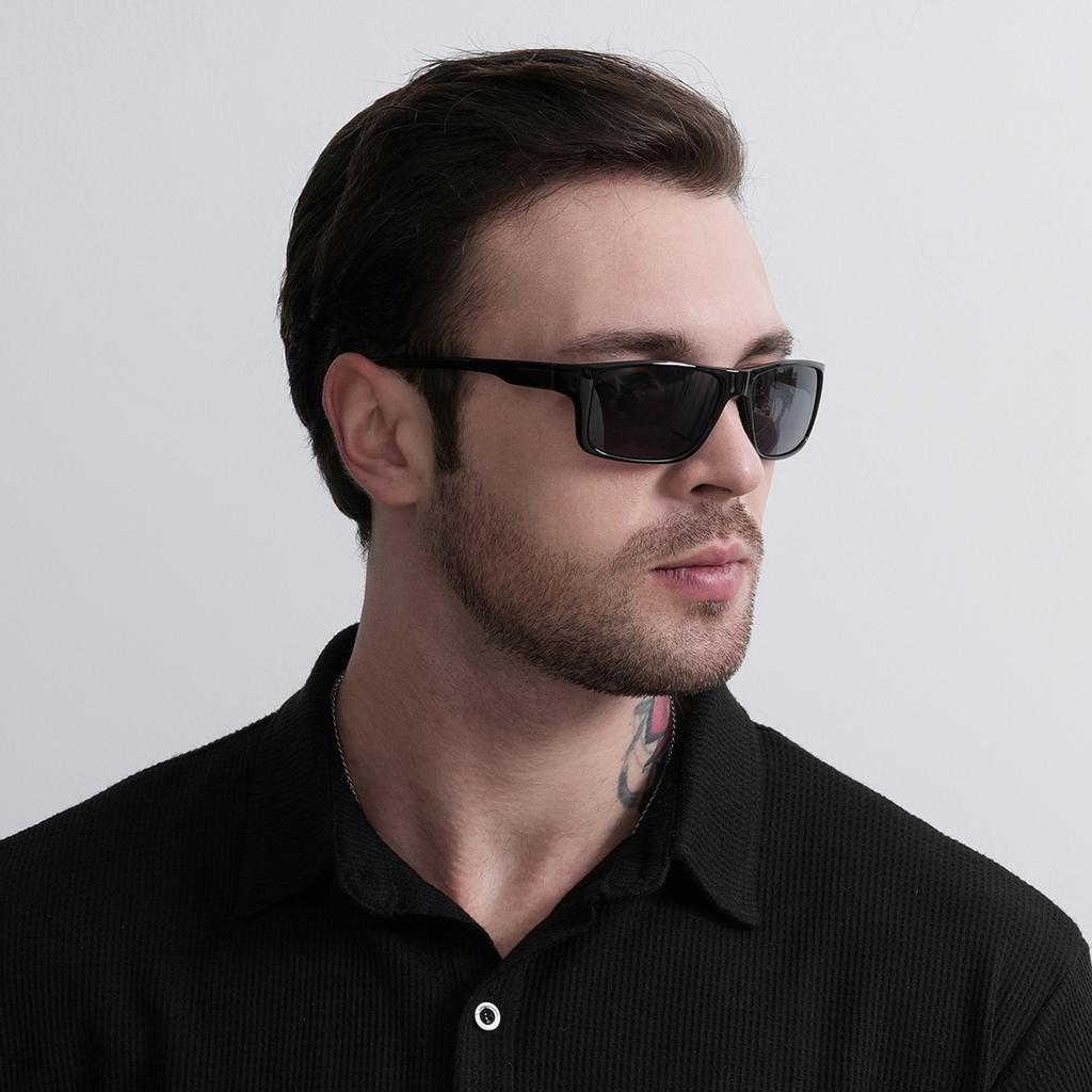 Ruiao  Black Sport Cycling Sunglasses Windproof for Outdoor Sun Shades for Hiking Climbing for Man and Women